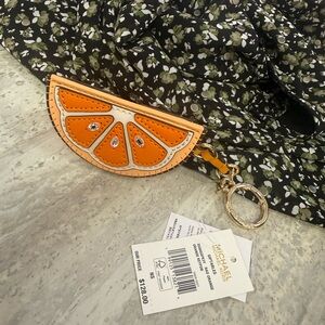 MICHAEL KORS Orange Bag Charm
